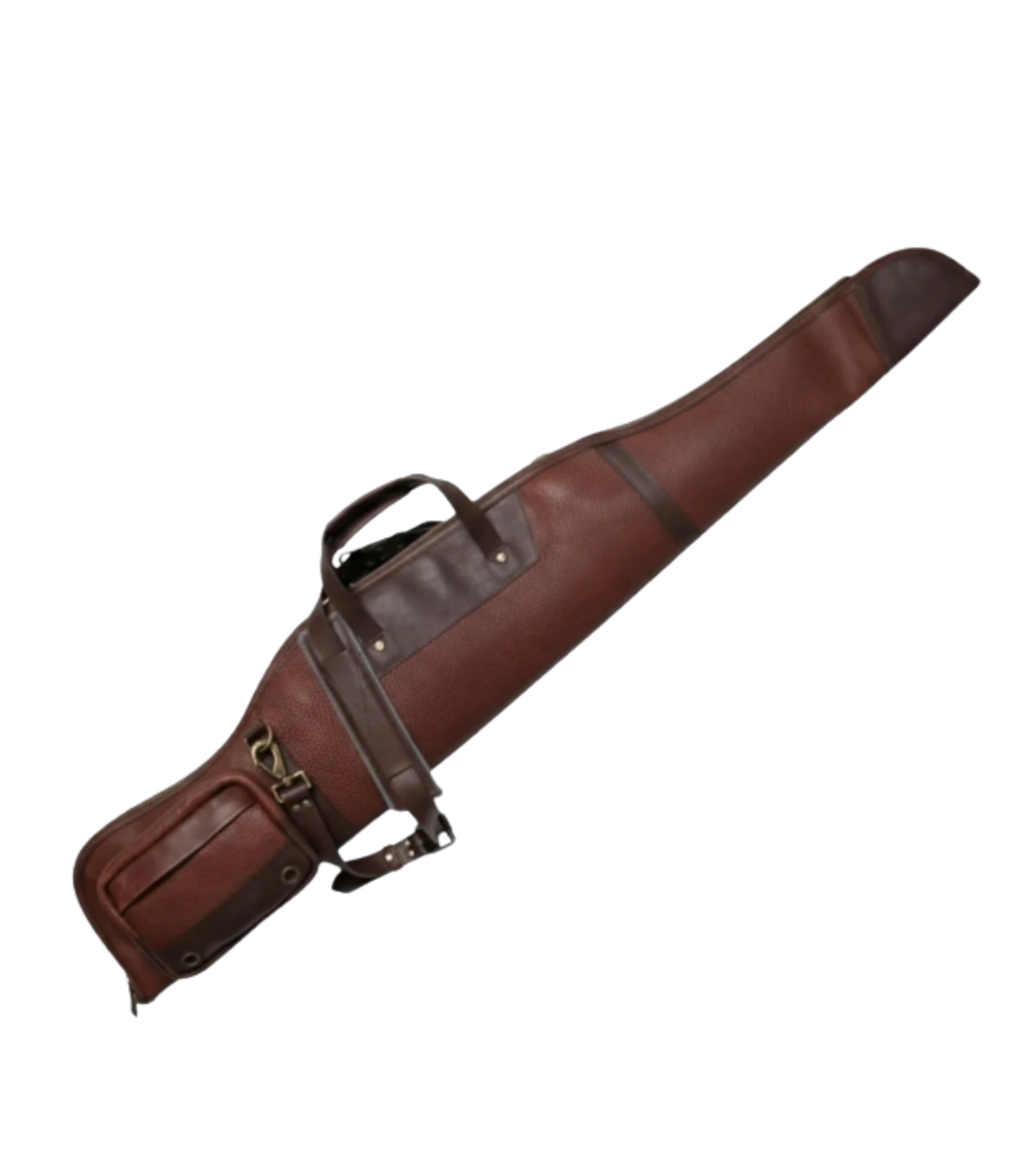 1 Double-Wrap Saddle Leather Shotgun Case | Heavy-Duty Design - Image 1