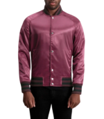 Xander Maroon Varsity Jacket - Image 2
