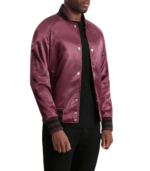 Xander Maroon Varsity Jacket - Image 4