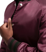 Xander Maroon Varsity Jacket - Image 5