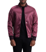 Xander Maroon Varsity Jacket - Image 6