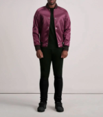 Xander Maroon Varsity Jacket - Image 7