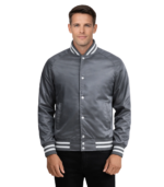 Xander Grey Varsity Jacket