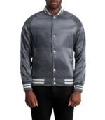 Xander Grey Varsity Jacket - Image 3