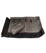 Leather Knife Roll Dark Brown - Image 3