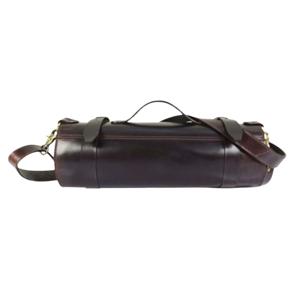 Dark Brown Leather Knife Roll - Einar