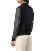 Women's Green & Black Hybrid Varsity Jacket ? Svea - Image 5