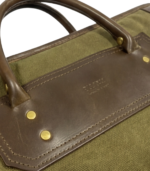 Classic Green Canvas & Leather Rifle Case – Padded Hunting Sleeve - Image 6