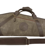 Durable Green Waxed Canvas & Leather Rifle Case - Image 4