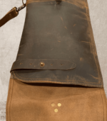 Hand-Sewn Waxed Canvas & Leather Rifle Case – Padded Hunting Sleeve - Image 5