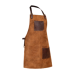 Arucas Suede Apron - Caramel Brown