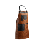 The Norfolk Leather Brown Canvas Butcher Apron