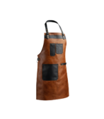 The Norfolk Leather Brown Canvas Butcher Apron