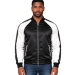 Clarke Black Varsity Jacket