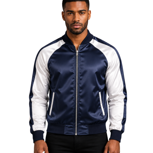 Men's Blue Varsity Jacket - Noren