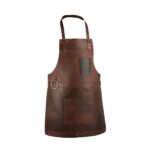 The Bristol Dark Brown Full Grain Leather Apron