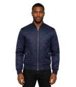 Danson Quilted Blue Varsity Jacket