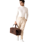 The Dale Vintage Brown Leather Duffle Bag