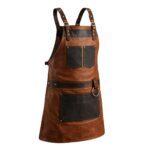 The West Midlands Brown Canvas Crossbody BBQ Apron