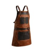 The West Midlands Brown Canvas Crossbody BBQ Apron