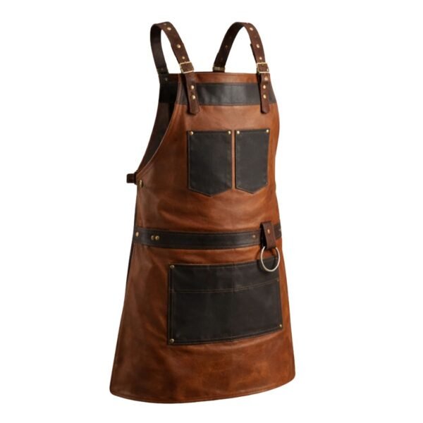 Brown Canvas Crossbody BBQ Apron - Westvik