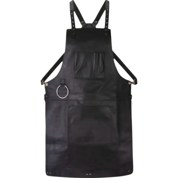 Black Full Grain Leather Apron - Rydal