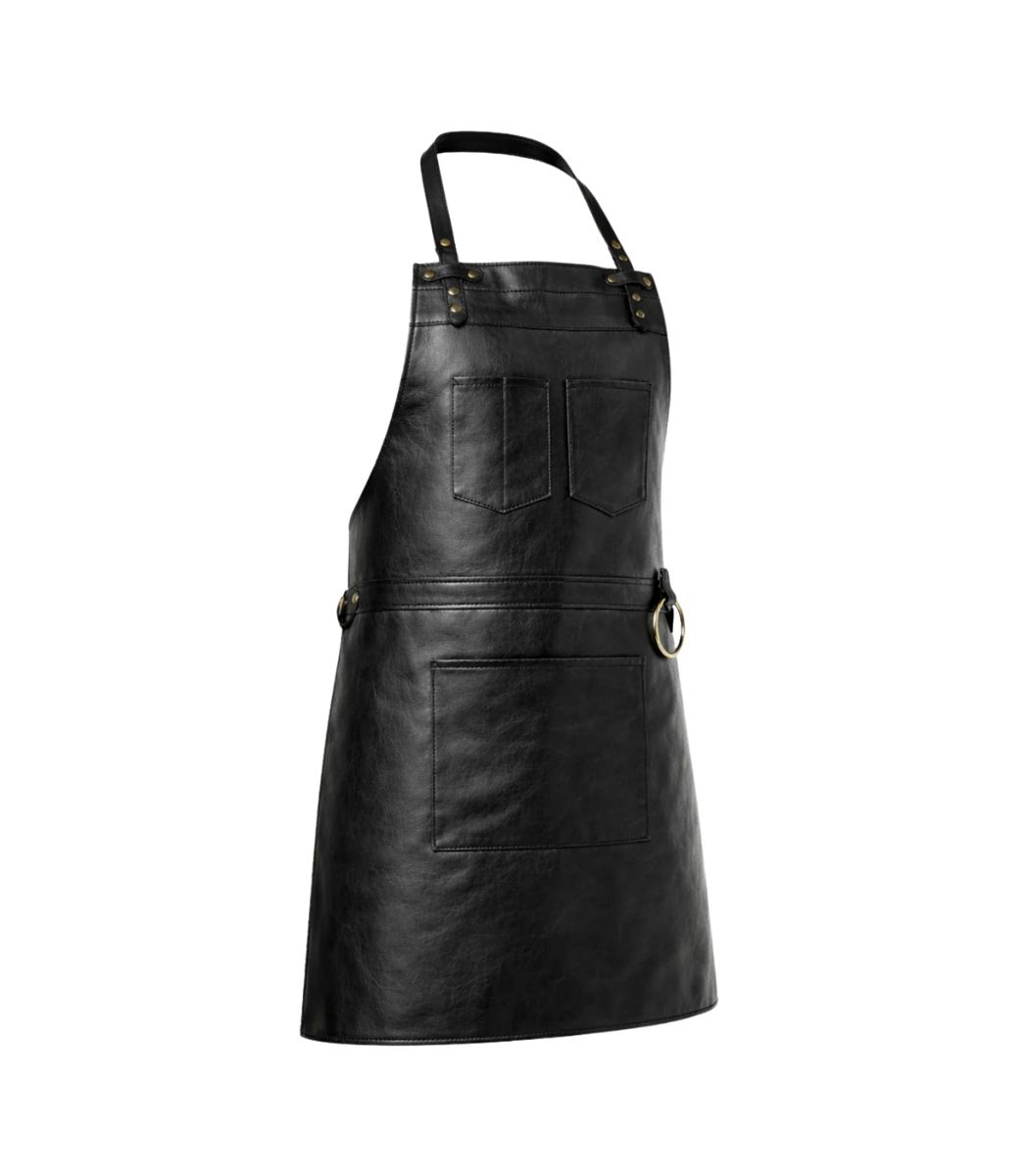 1 The Northumberland Black Leather Apron - Image 1