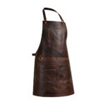 The Dorset Dark Brown Full Grain Leather Apron