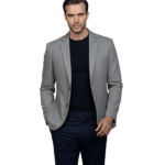 Borges Grey Wool Blazer