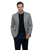 Borges Grey Wool Blazer