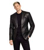 Men's Classic Leather Blazer – Nils