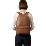 The Philos Brown Leather Backpack