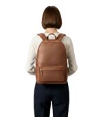 The Philos Brown Leather Backpack