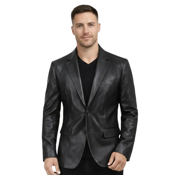 Men's Lambskin Leather Blazer - Sture