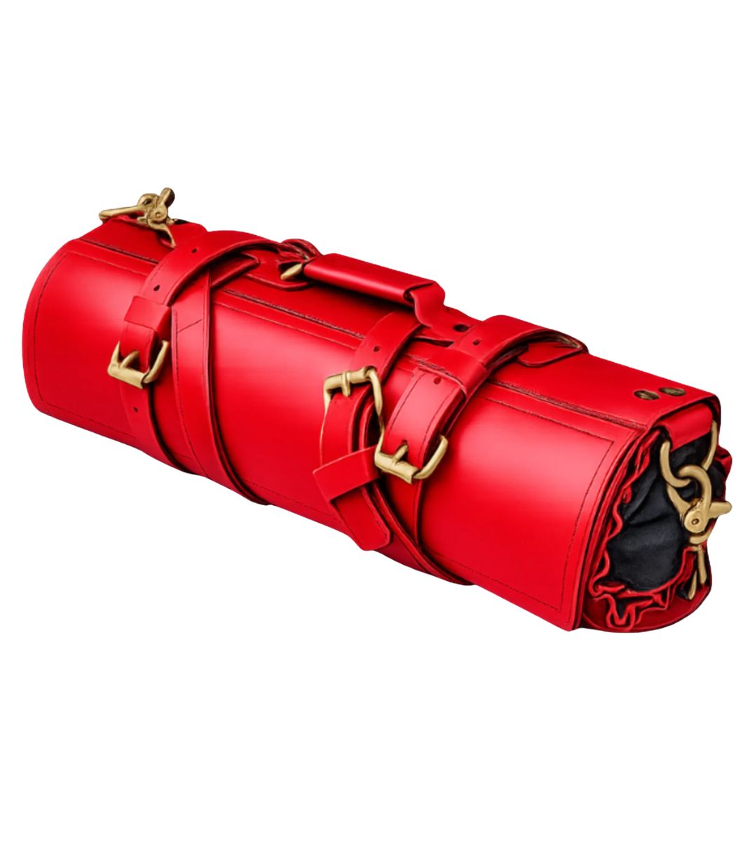1 Givenchy Leather Red Knife Roll - Image 1