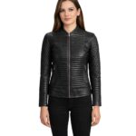 Cityscape Black Leather Biker Jacket