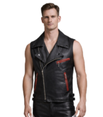 Men's Sleeveless Genuine Leather Vest – Ole