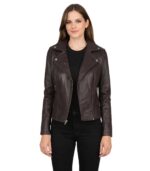 Flashback Maroon Leather Biker Jacket