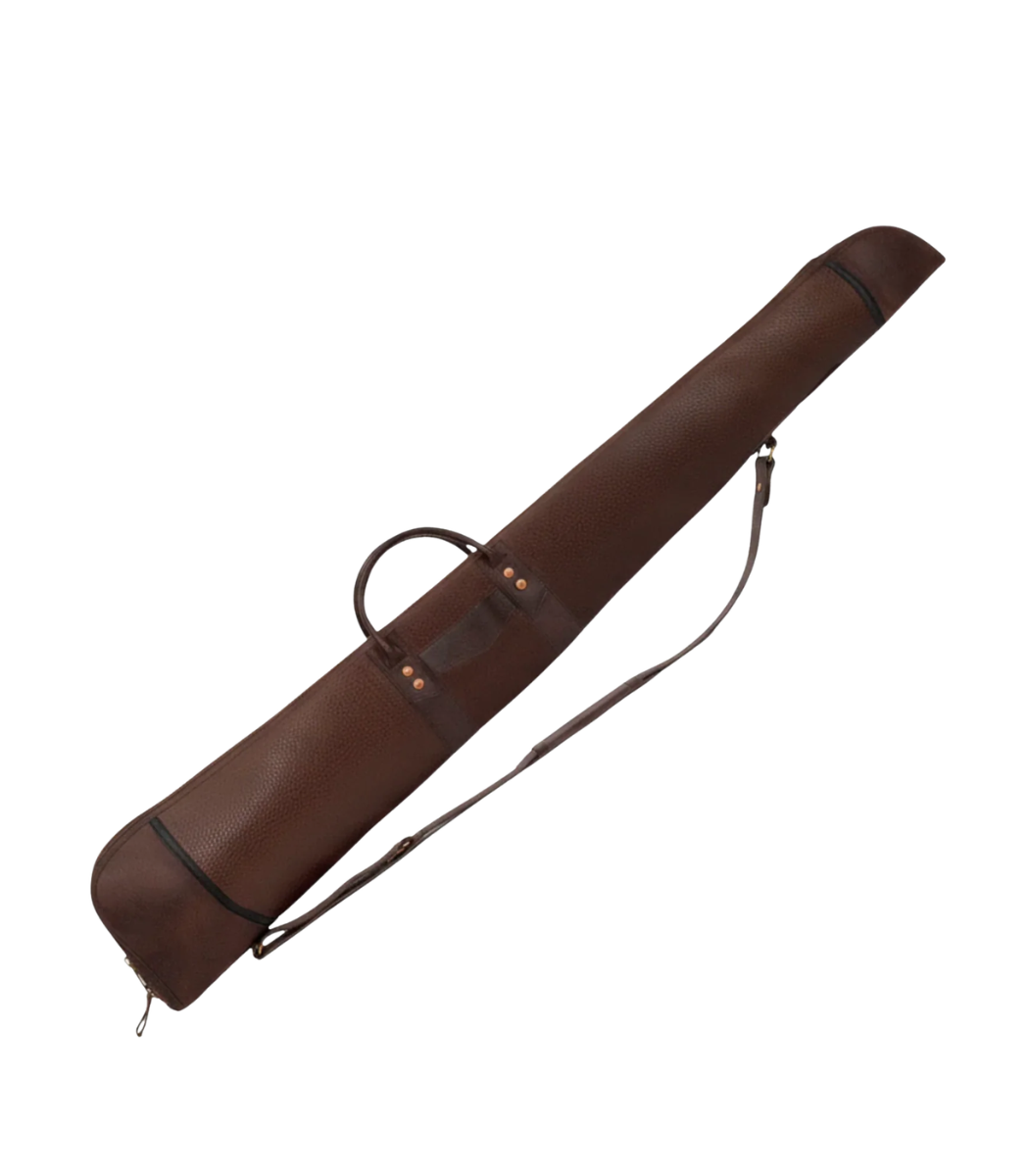 1 Hand Crafted Durable Leather Hunting Shotgun Case - Image 1