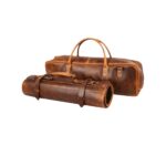 Brown Leather Knife Roll