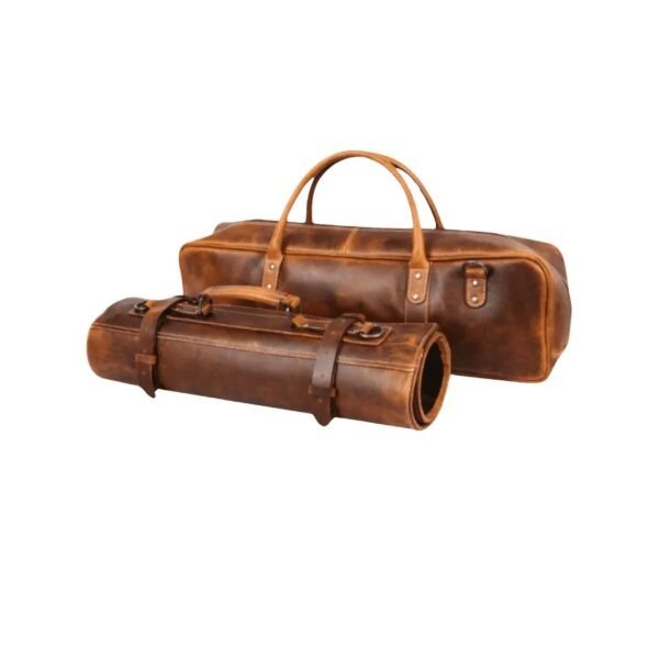 Brown Leather Knife Roll - Ivar
