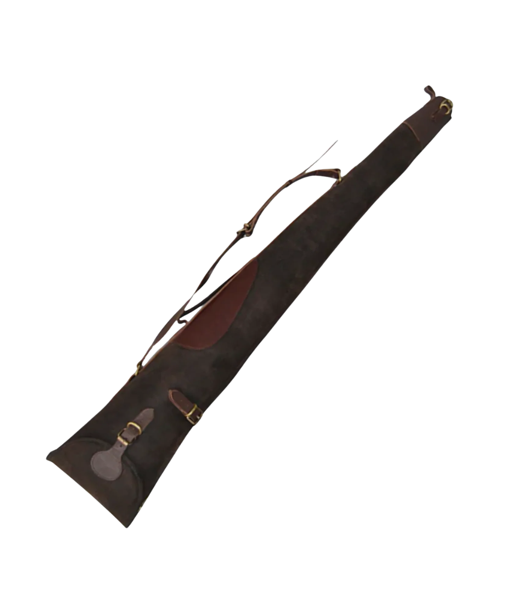 1 Leather Shotgun Slip Case Waxed Brown - Image 1