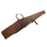 Scoped Leather Rifle Case Distressed Brown