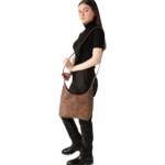The Stefani Vintage Tan Brown Leather Hobo Bag