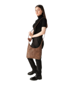 The Stefani Vintage Tan Brown Leather Hobo Bag