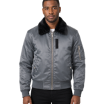 Clyde B-15 Grey Bomber Jacket