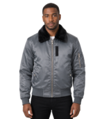 Men's Grey B-15 Bomber Jacket – Jorn