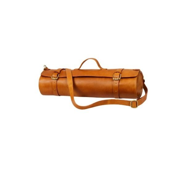 Chestnut 10-Slot Leather Chef Knife Roll - Trygve