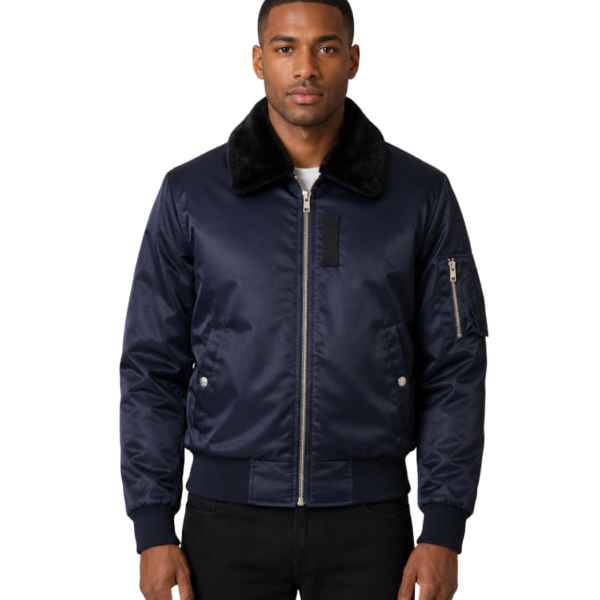 Men's Blue B-15 Bomber Jacket - Jorn
