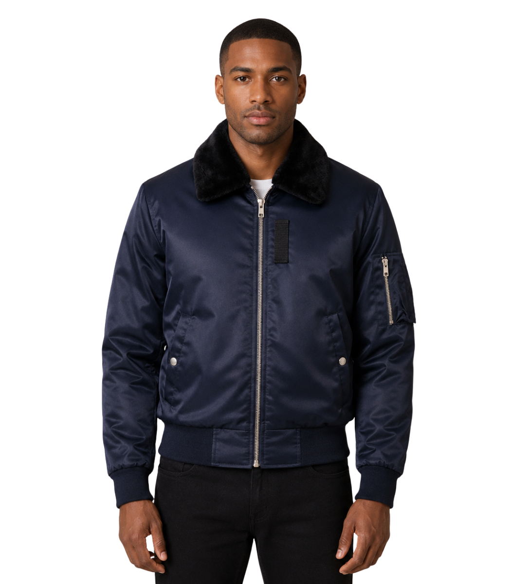 1 Clyde B-15 Blue Bomber Jacket - Image 1